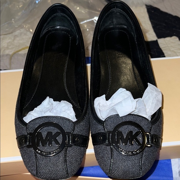 Michael Kors Fulton moccasins embossed leather 7.5 - Picture 1 of 7